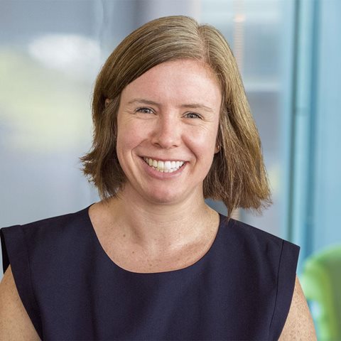 This is a profile image of Sarah Calkins Holloway